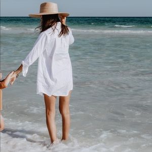 Aerie white button down shirt